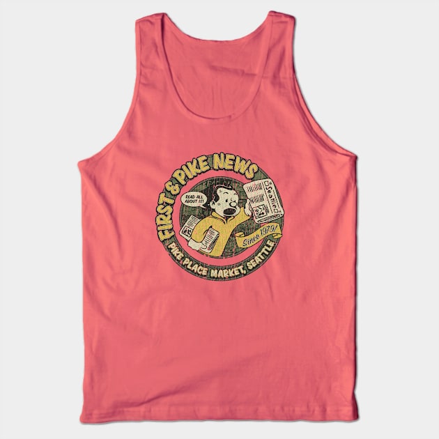 First & Pike News Seattle Tank Top by JCD666